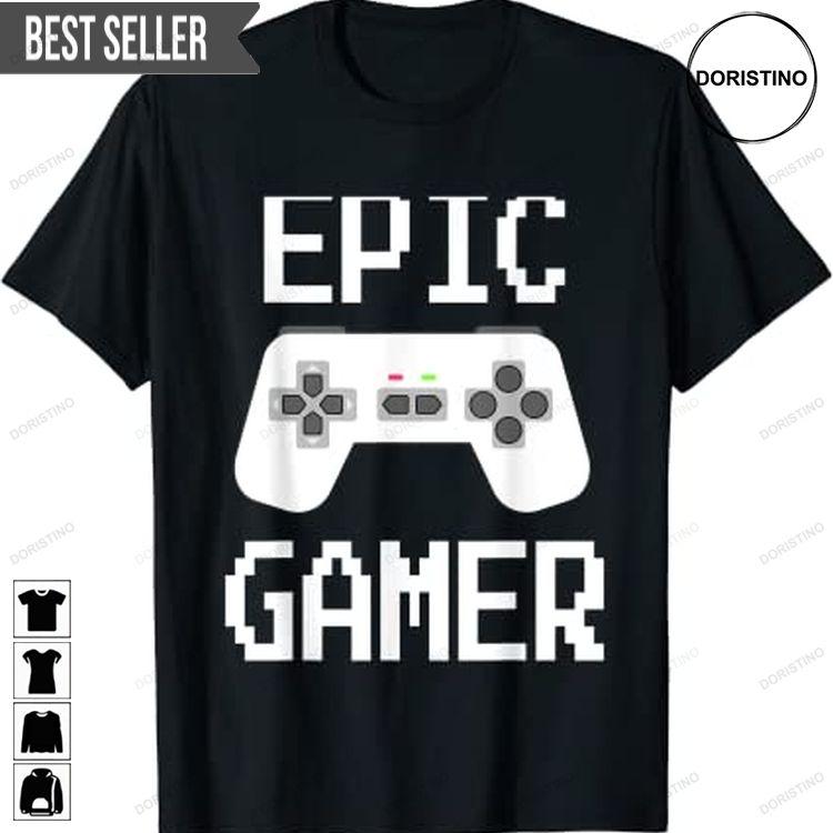 Epic Gamer Video Game For Boys And Men Birthday Doristino Sweatshirt Long Sleeve Hoodie