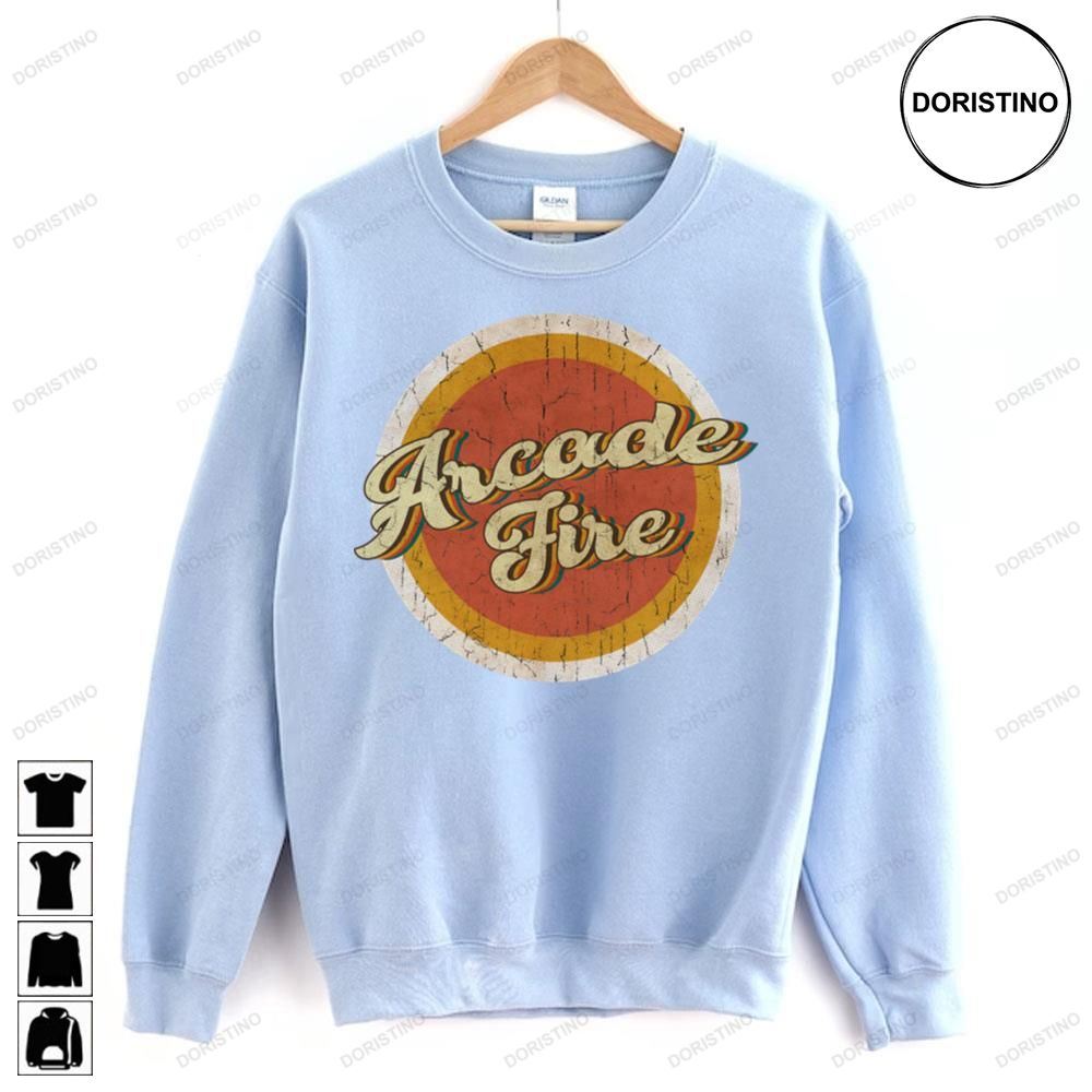 Circle Vintage Arcade Fire Doristino Limited Edition T-shirts