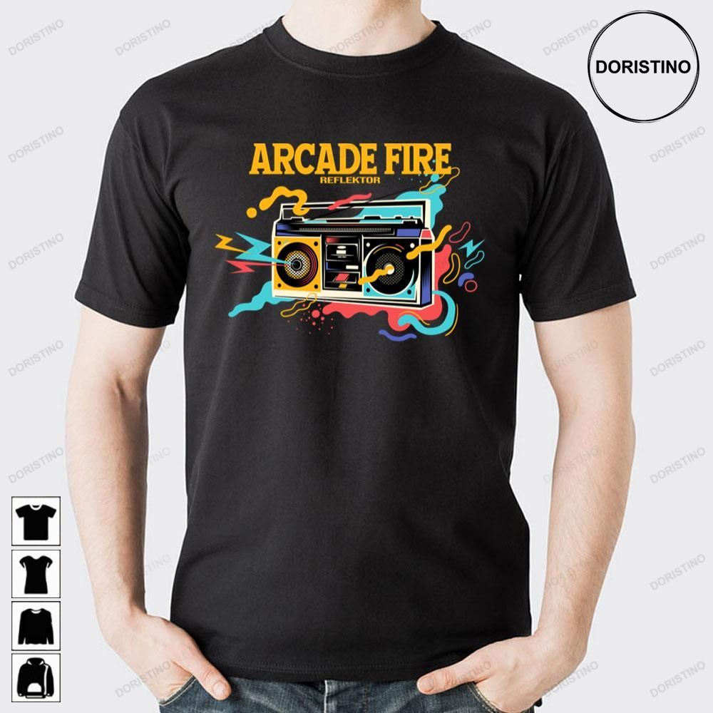 Colorfull Radio Arcade Fire Doristino Limited Edition T-shirts