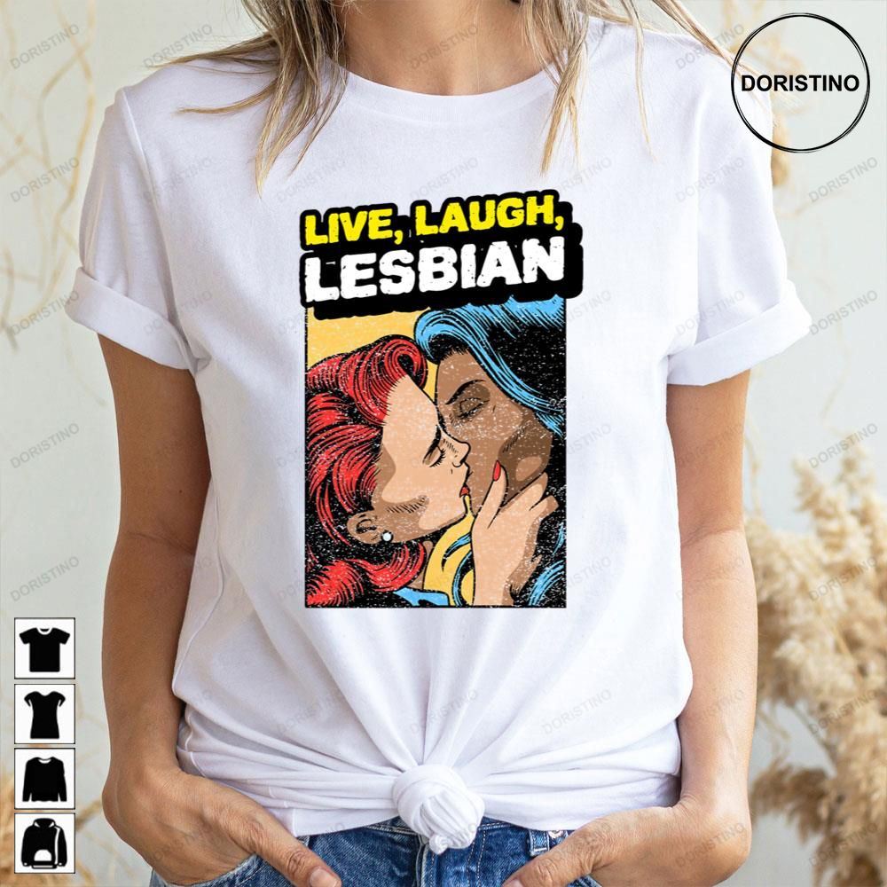 Comic Live Laugh Lesbian Doristino Trending Style