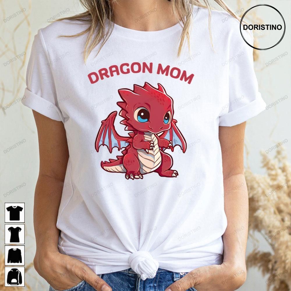 Dragon Mom Red Baby Dragon Fantasy Doristino Trending Style