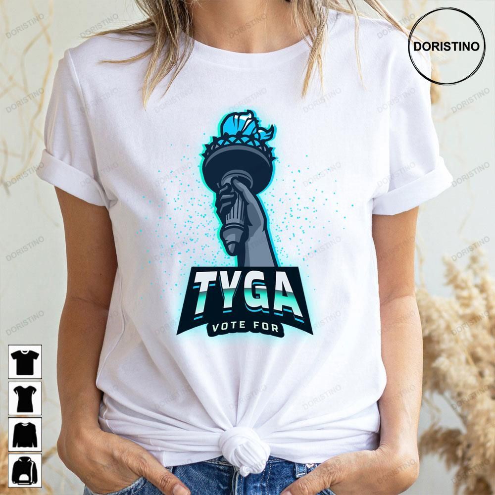 Election Icy Blue Vote For Tyga Doristino Limited Edition T-shirts