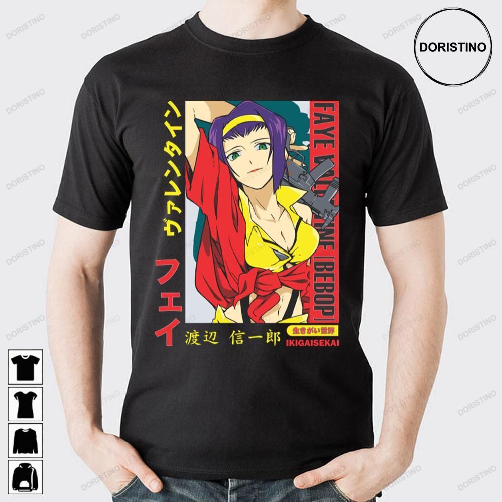 Faye Valentine Queen Of Hearts Cowboy Bebop Doristino Limited Edition T-shirts