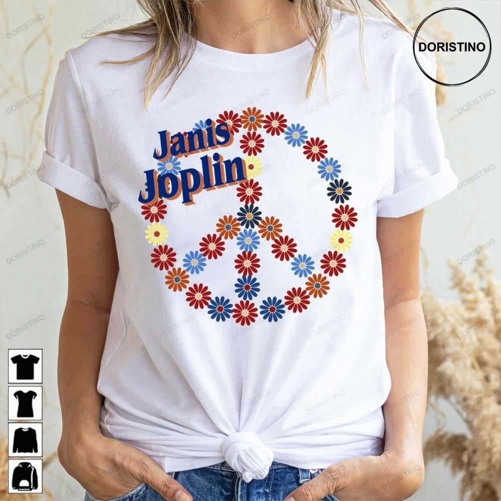 Flower Peace Janis Joplin Doristino Limited Edition T-shirts