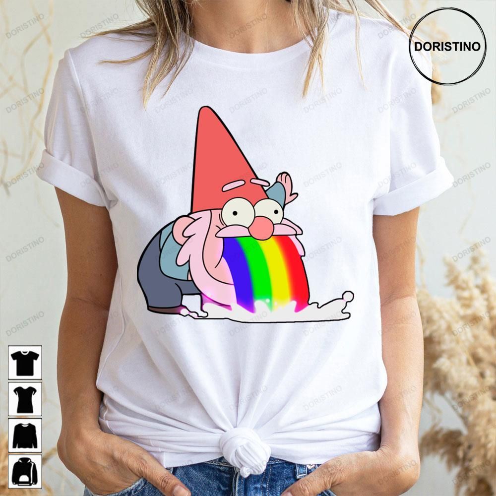 Gnome Puking Rainbows Gravity Falls Doristino Awesome Shirts