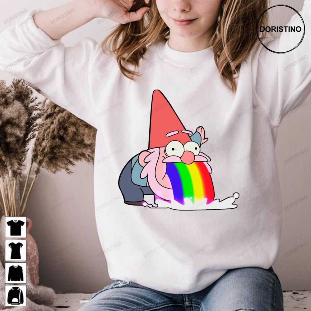 Gnome Puking Rainbows Gravity Falls Doristino Awesome Shirts