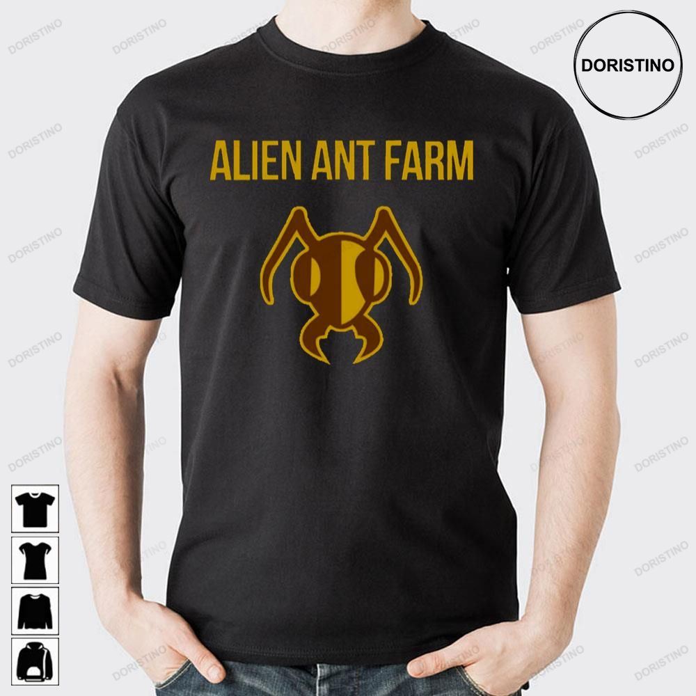 Gold Art Alien Ant Farm Logo Doristino Limited Edition T-shirts