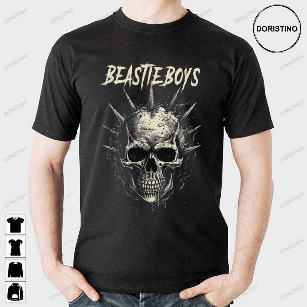 Gold Art Skull Beastie Boys Band Doristino Awesome Shirts