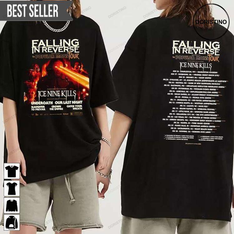 Falling In Reverse The Popular Mons Tour 2023 Concert Music Doristino Sweatshirt Long Sleeve Hoodie