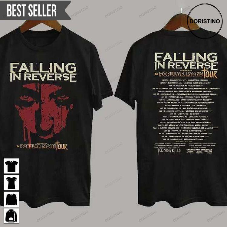 Falling In Reverse The Popular Mons Tour 2023 Short-sleeve 26czy Doristino Hoodie Tshirt Sweatshirt