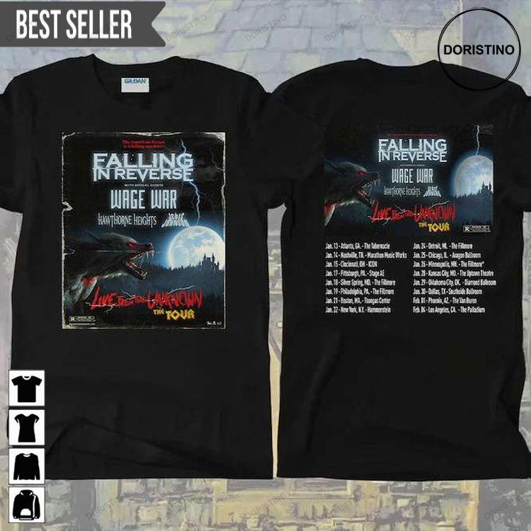 Falling In Reverse Tour 2022 Live From The Unknown The Tour 2022 Doristino Hoodie Tshirt Sweatshirt
