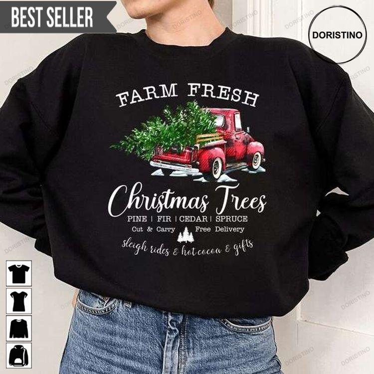 Farm Fresh Christmas Tree Unisex Doristino Hoodie Tshirt Sweatshirt