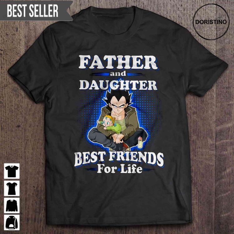 Father And Daughter Best Friends For Life Vegeta And Daughter Doristino Sweatshirt Long Sleeve Hoodie