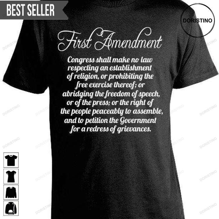 First Amendment Unisex Doristino Sweatshirt Long Sleeve Hoodie