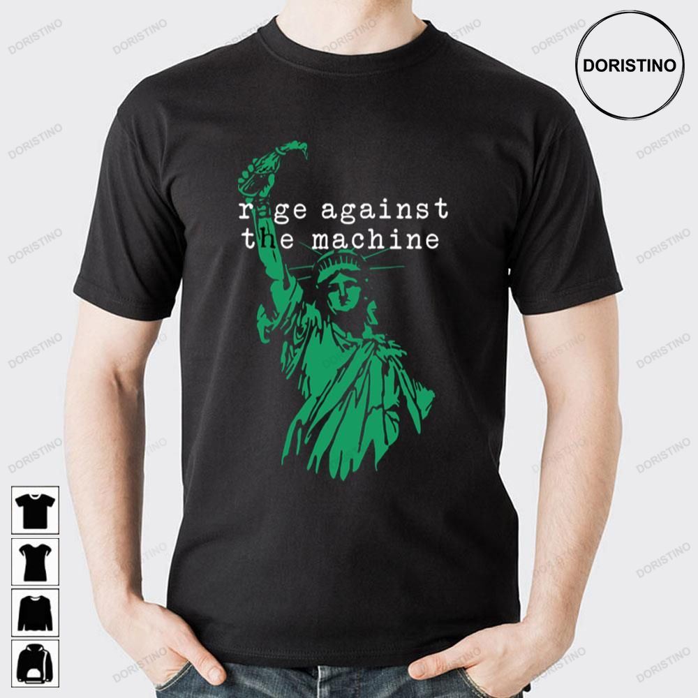 Green Liberty Rage Against The Machine Doristino Limited Edition T-shirts