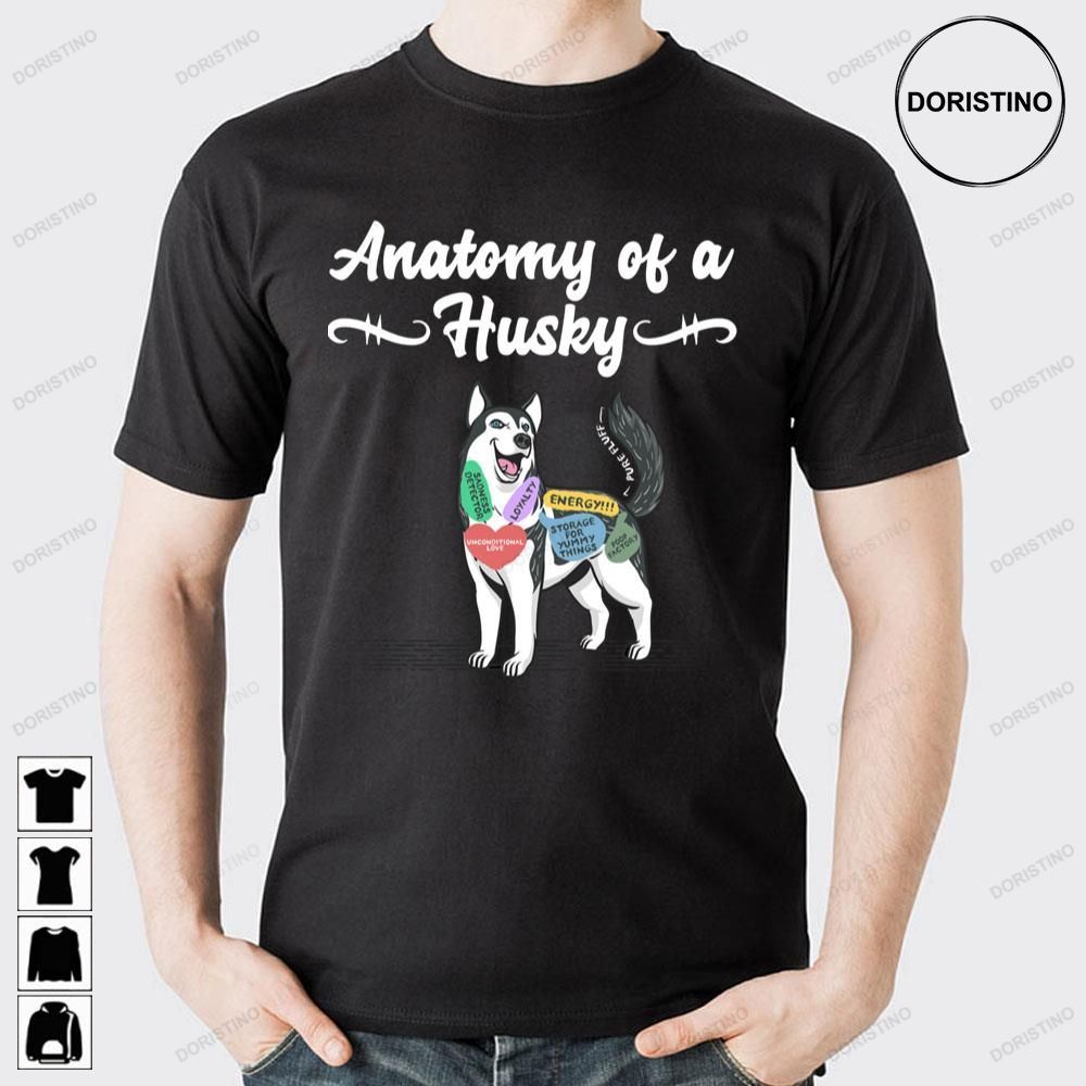 Husky Puppy Anatomy Doristino Limited Edition T-shirts