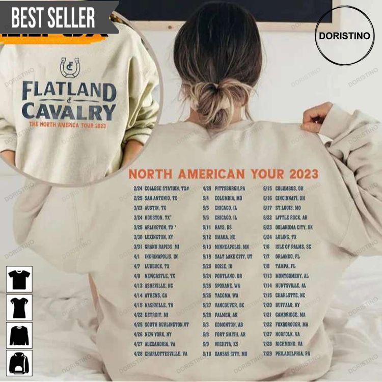 Flatland Cavalry The North America 2023 Tour Concert Music Band Doristino Sweatshirt Long Sleeve Hoodie