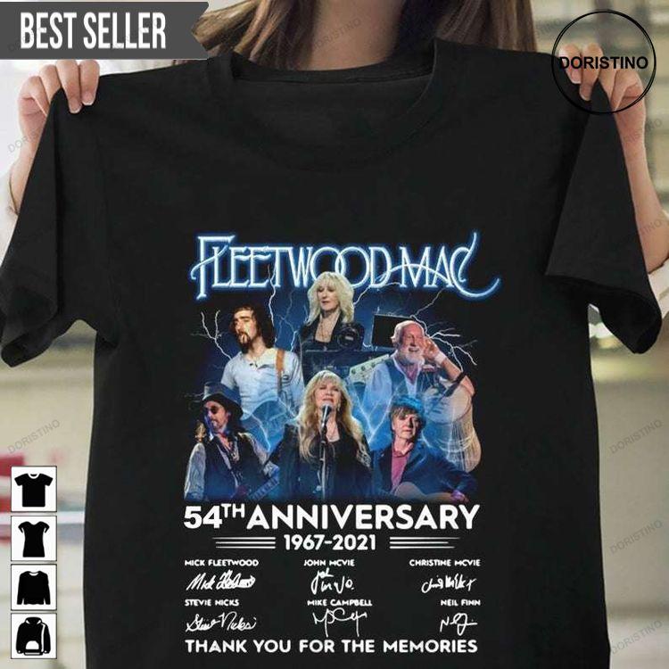 Fleetwood Mac 54th Anniversary 1967-2021 Signatures Doristino Tshirt Sweatshirt Hoodie