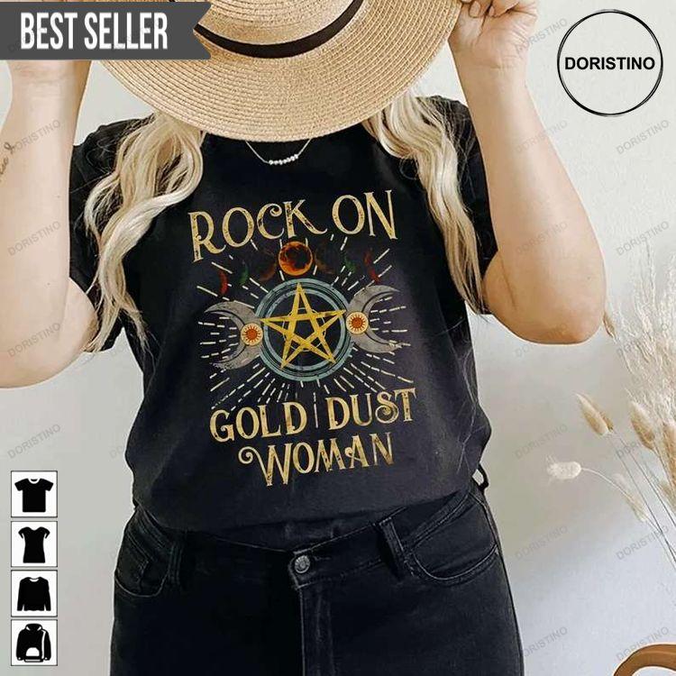 Fleetwood Mac Rock On Gold Dust Woman Doristino Tshirt Sweatshirt Hoodie