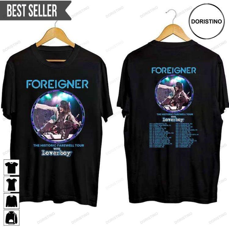 Foreigner The Histroric Farewell Tour 2023 Music Concert Short-sleeve Doristino Tshirt Sweatshirt Hoodie