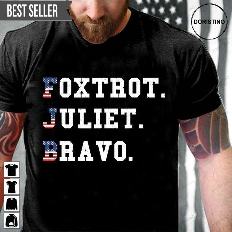 Foxtrot Juliett Bravo Unisex Doristino Sweatshirt Long Sleeve Hoodie