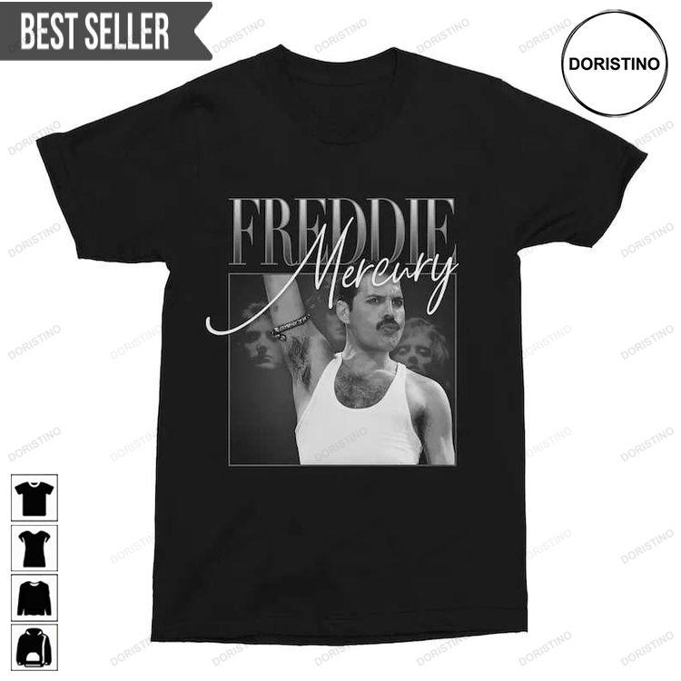Freddie Mercury Singer Unisex Doristino Tshirt Sweatshirt Hoodie