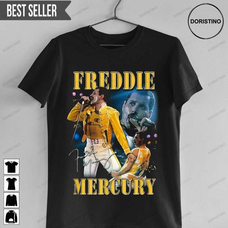 Freddie Mercury Unisex Doristino Hoodie Tshirt Sweatshirt