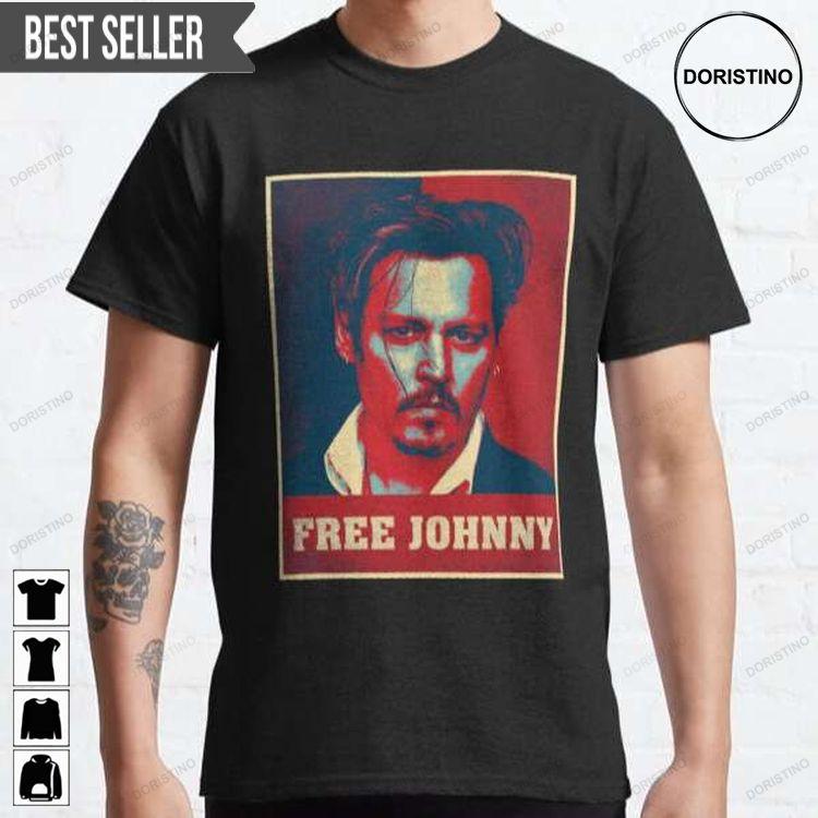Free Johnny Justice For Johnny Depp Unisex Doristino Sweatshirt Long Sleeve Hoodie