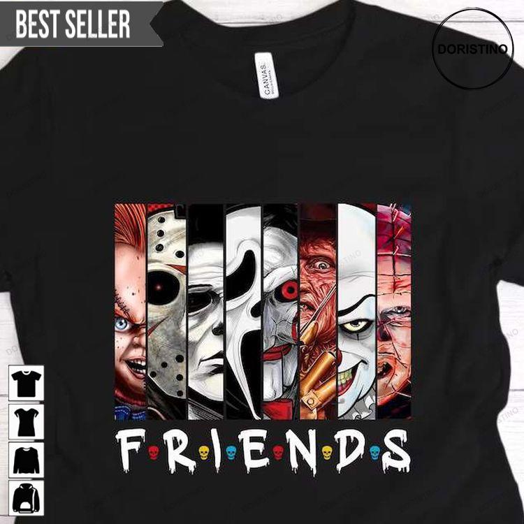 Friends Halloween Horror Movie Killers Short-sleeve Doristino Tshirt Sweatshirt Hoodie