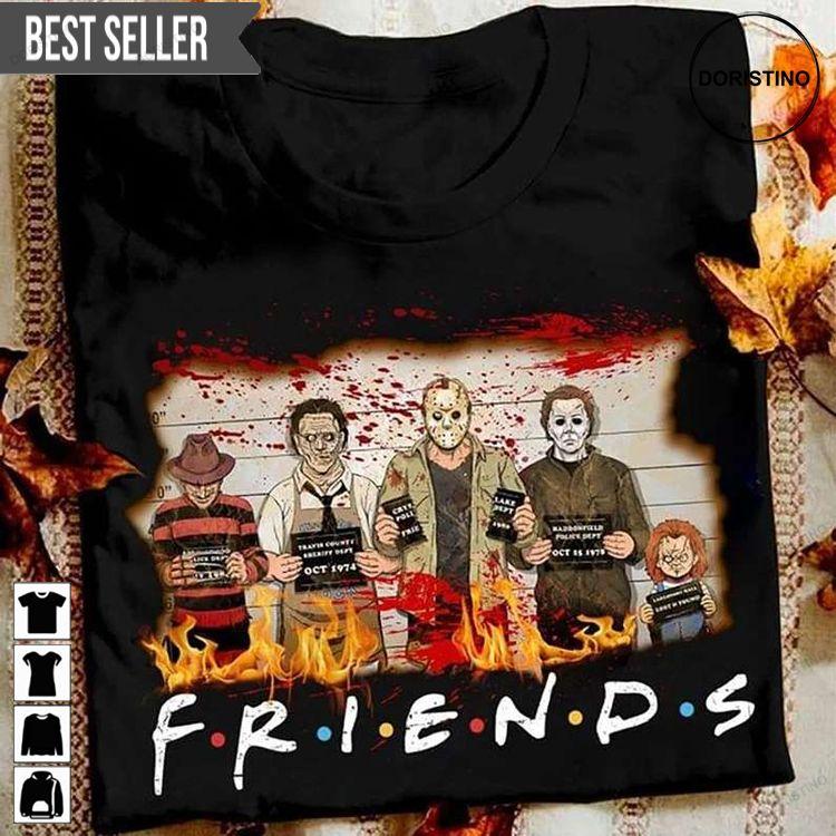 Friends Halloween Horror Squad Doristino Sweatshirt Long Sleeve Hoodie