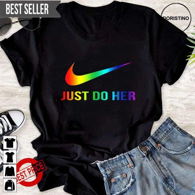 Nike just do it rainbow online hoodie