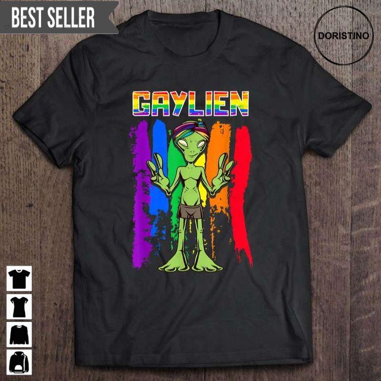 Gaylien Alien Gay Pride Lgbt Rainbow Unisex Doristino Hoodie Tshirt Sweatshirt