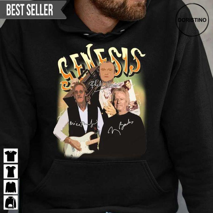 Genesis Rock Band Signatures For Men And Women Doristino Tshirt Sweatshirt Hoodie