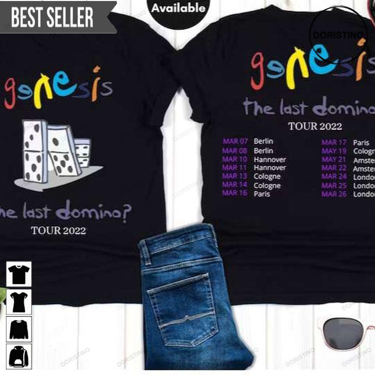 Genesis The Last Domino Tour 2022 Music Band Doristino Tshirt Sweatshirt Hoodie