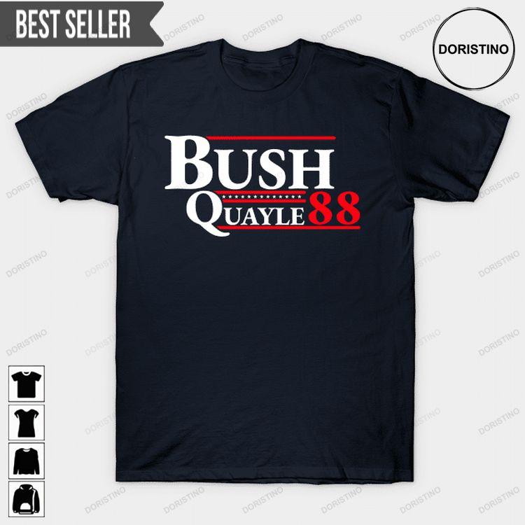 George H Bush Dan Quayle 1988 Retro Presidential Campaign Unisex Doristino Hoodie Tshirt Sweatshirt