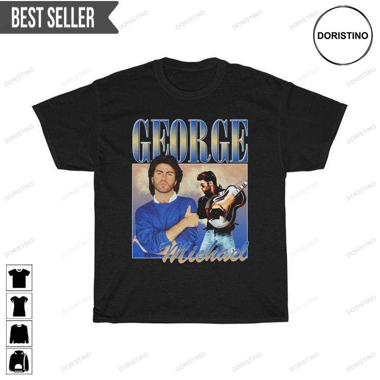 George Michael Vintage Retro Unisex Doristino Sweatshirt Long Sleeve Hoodie