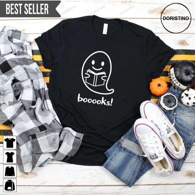 Ghost Books Booooks Halloween Doristino Hoodie Tshirt Sweatshirt
