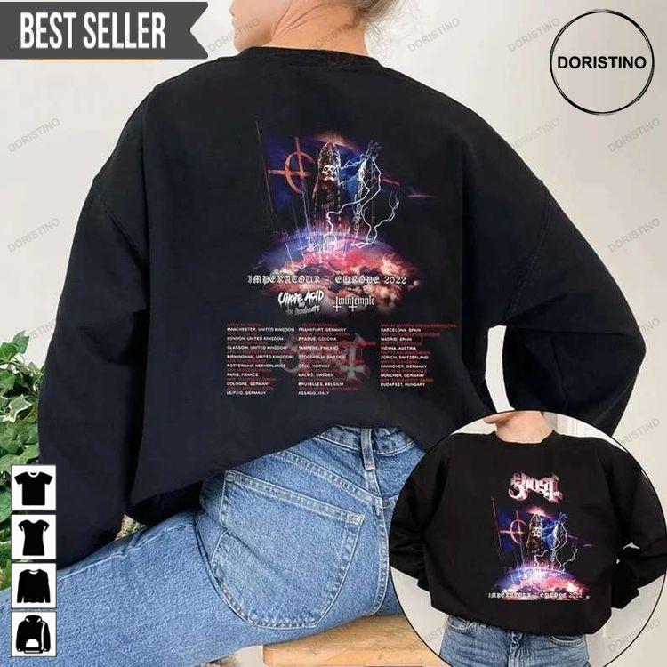 Ghost North American Tour 2022 Concert Rock Band Doristino Sweatshirt Long Sleeve Hoodie