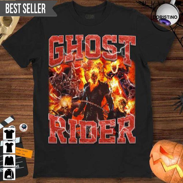 Ghost Rider Marvel Comic Doristino Hoodie Tshirt Sweatshirt