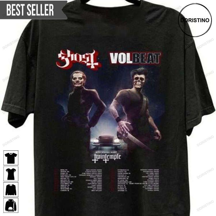 Ghost Volbeat Tour 2022 Music Doristino Sweatshirt Long Sleeve Hoodie