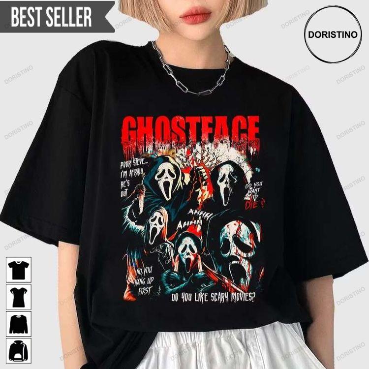 Ghostface Halloween Scream Lets Watch Scary Movie Doristino Tshirt Sweatshirt Hoodie