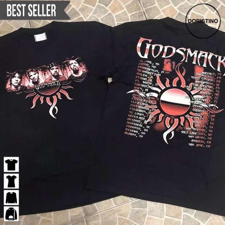 Godsmack Rock Band Tour Concert Short-sleeve Doristino Sweatshirt Long Sleeve Hoodie