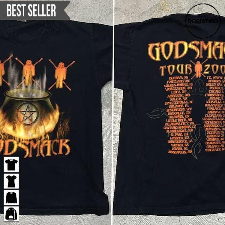 Godsmack Tour 2001 Short-sleeve Doristino Sweatshirt Long Sleeve Hoodie