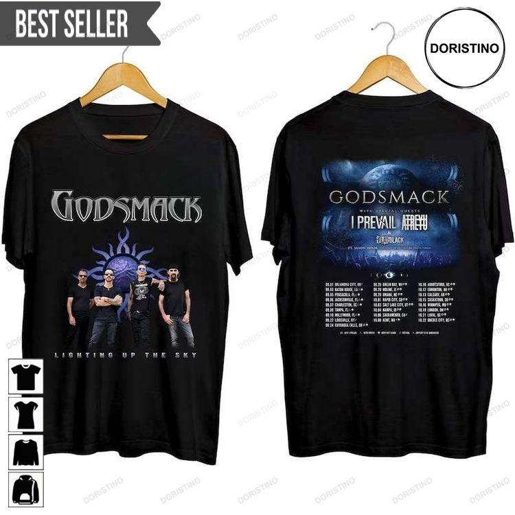 Godsmack With Staind Fall Tour 2023 Adult Short-sleeve Doristino Tshirt Sweatshirt Hoodie