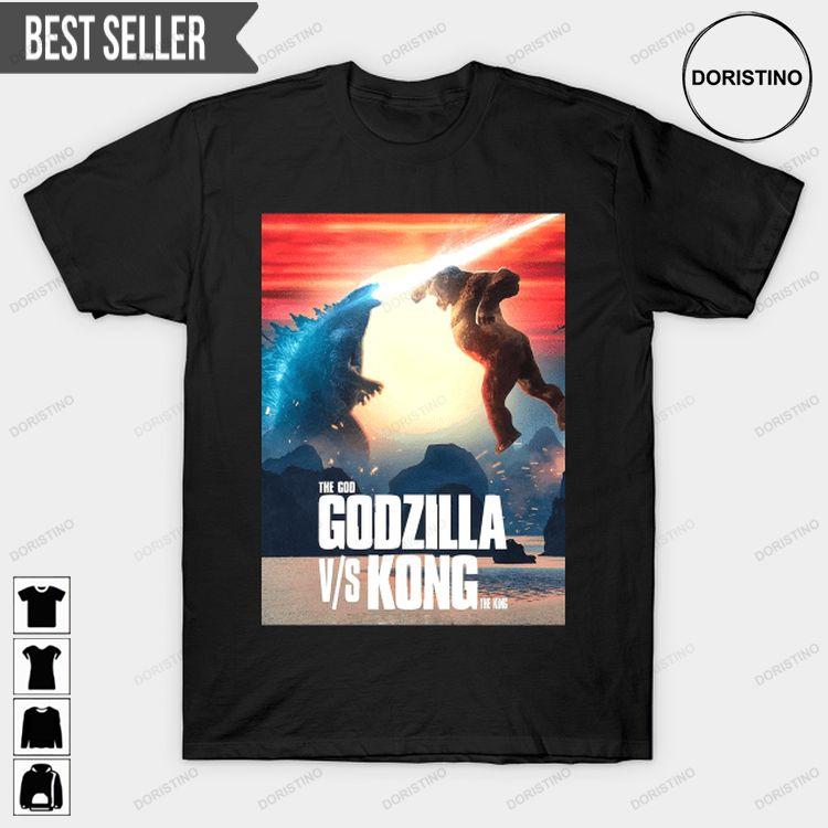 Godzilla Vs Kong 2021 Unisex Doristino Hoodie Tshirt Sweatshirt