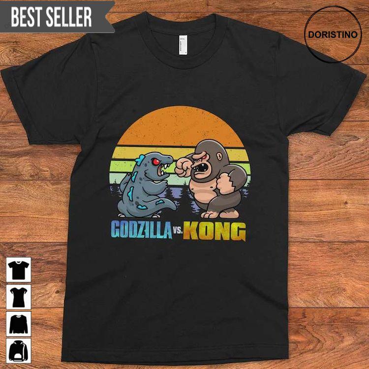 Godzilla Vs Kong Cartoon Unisex Doristino Tshirt Sweatshirt Hoodie