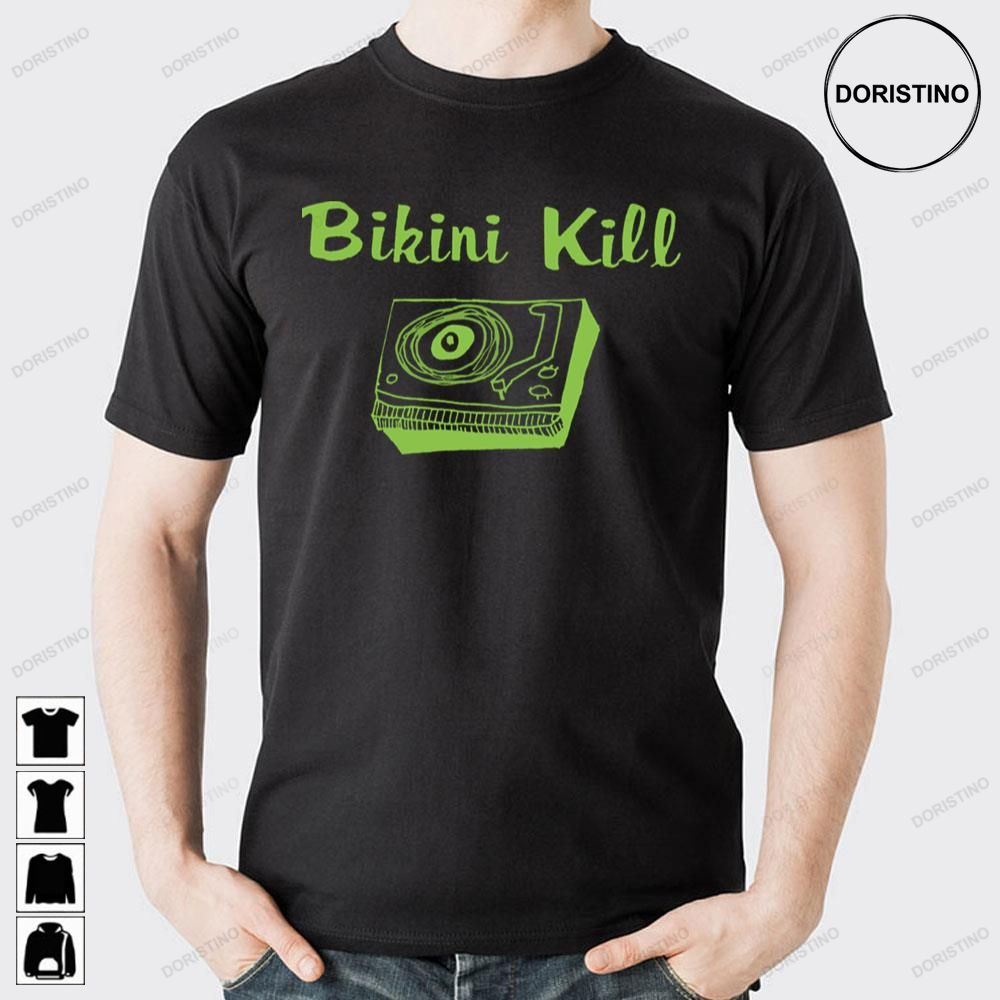 Green Art Bikini Kill Band Doristino Limited Edition T-shirts