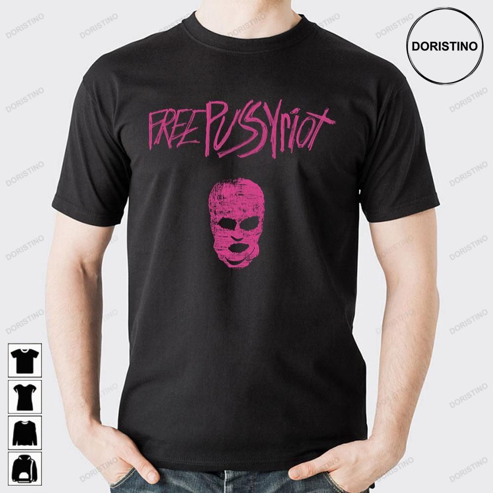 Pink Art Free Pussy Riot Doristino Limited Edition T-shirts