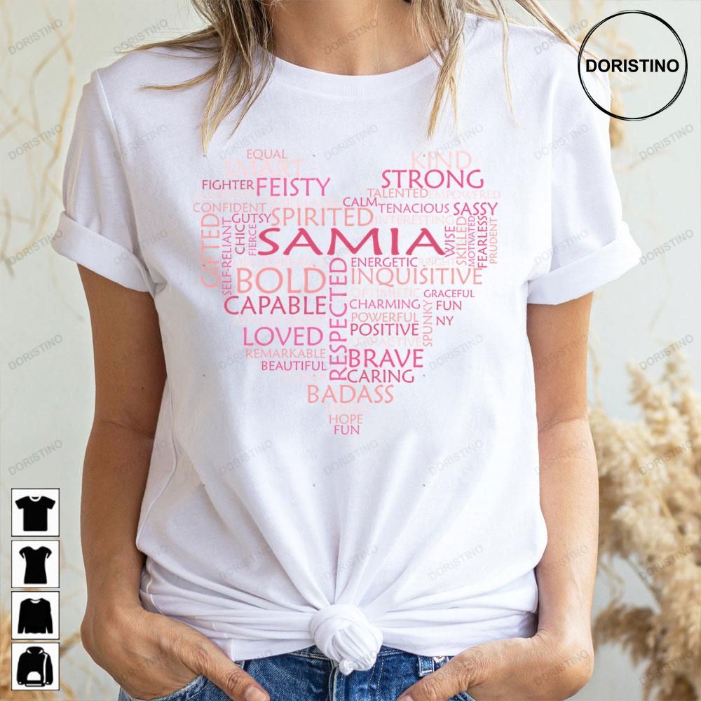Pink Heart Samia Doristino Limited Edition T-shirts
