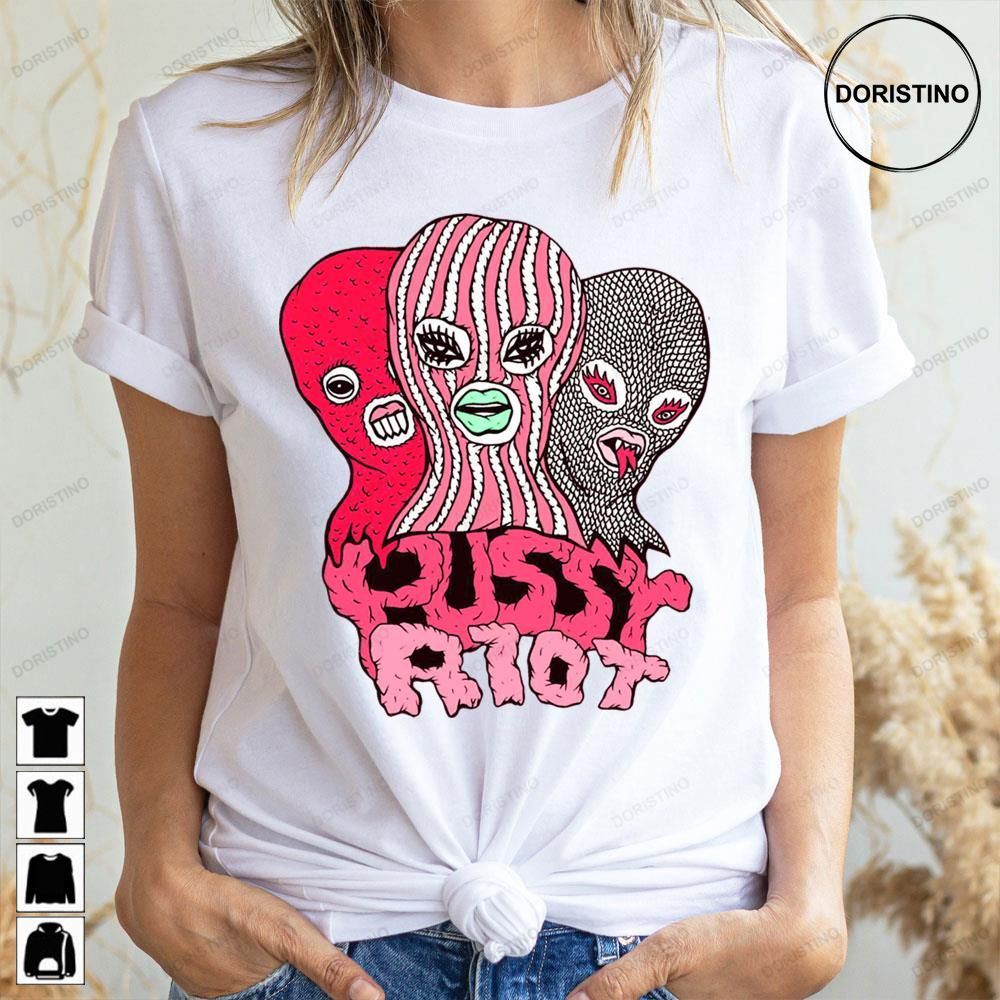 Pink Red Art Pussy Riot Doristino Awesome Shirts